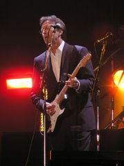 Eric Clapton plays his signature model at the Tsunami Relief concert, January 22nd 2005