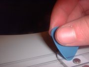 How a guitar pick is used
