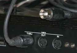 MIDI ports and cable